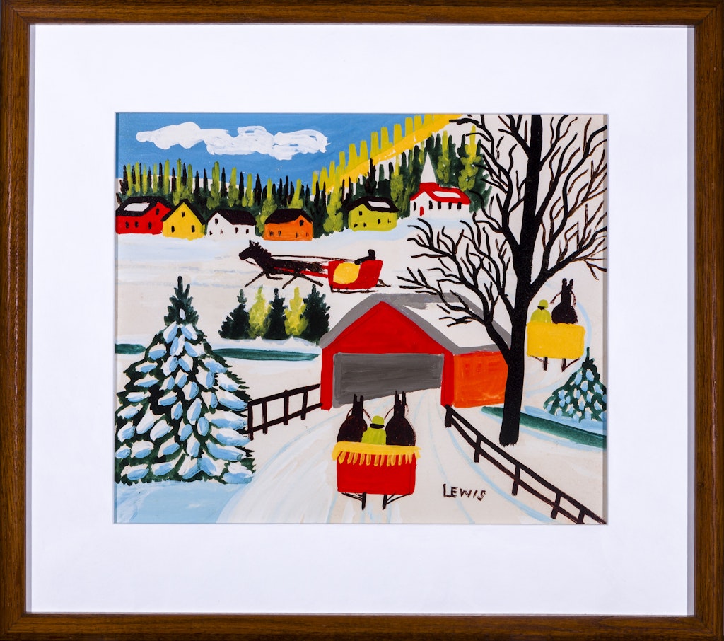 Covered Bridge by Maud Lewis | Mayberry Fine Art