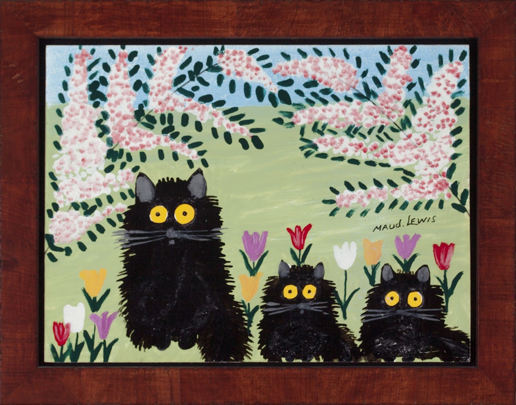 Three Black Cats by Maud Lewis Mayberry Fine Art Three Black Cats by Maud Lewis Mayberry Fine Art