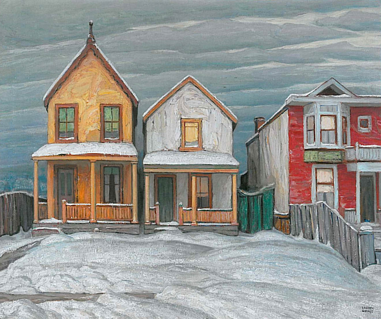 Lawren Haris - Houses in Winter II - Group of Seven, Giclee Canvas deals