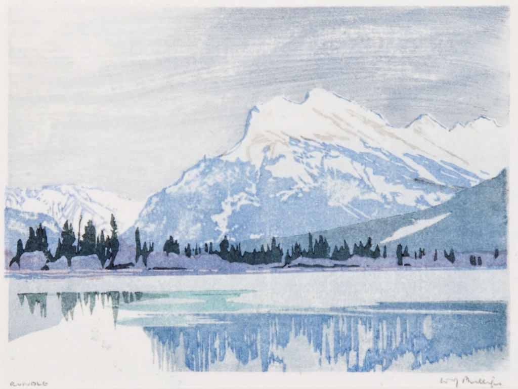 Mt. Rundle in Winter by Walter Joseph Phillips | Mayberry Fine Art